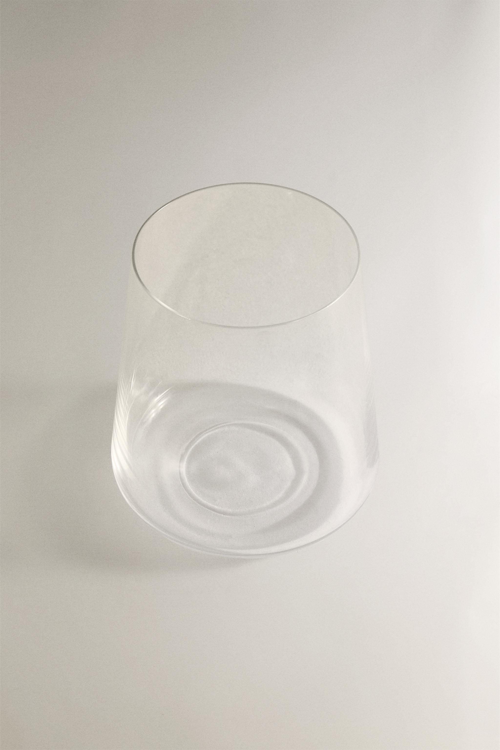 CONICAL CRYSTALLINE TUMBLER — Transparent