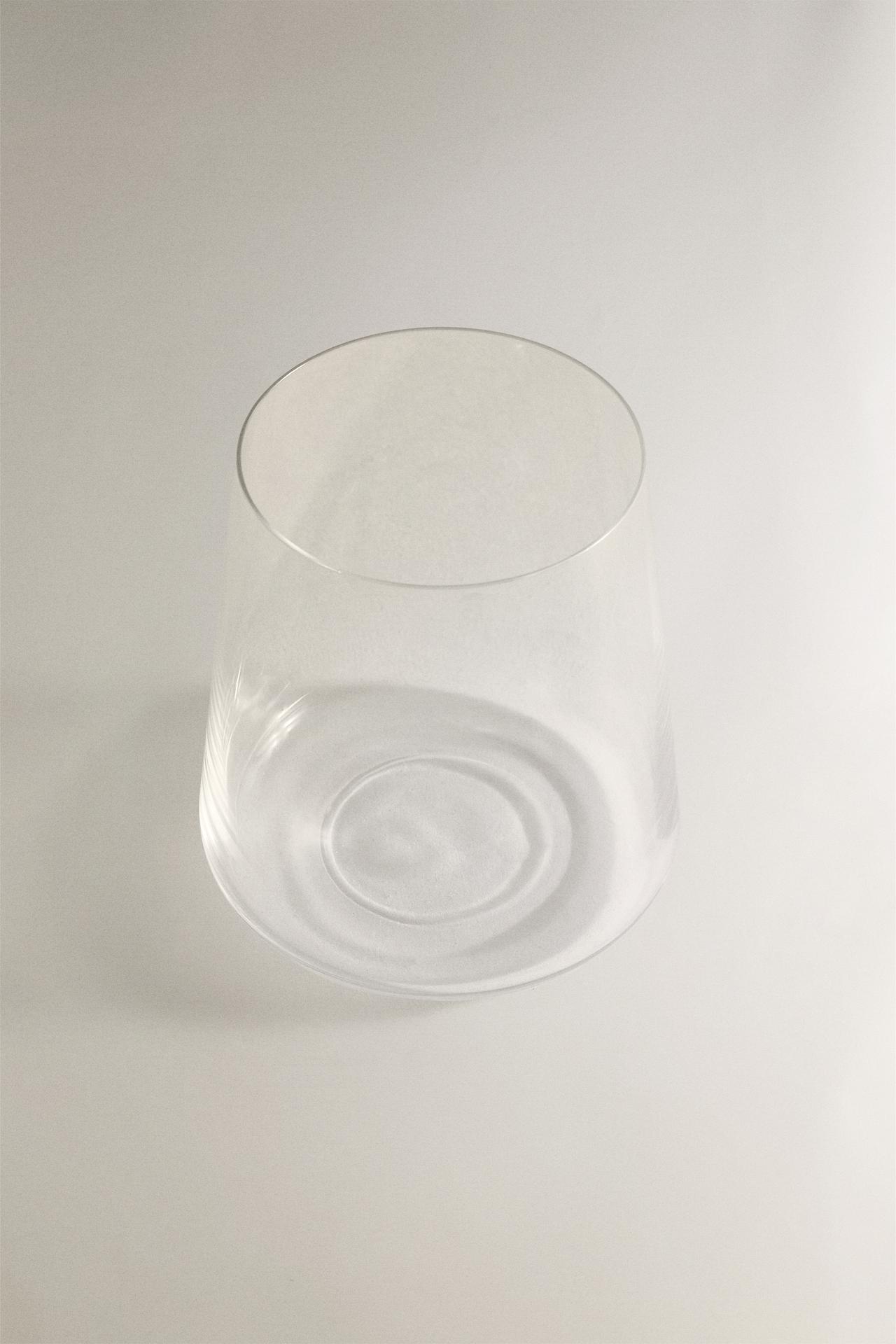 CONICAL CRYSTALLINE TUMBLER — Transparent