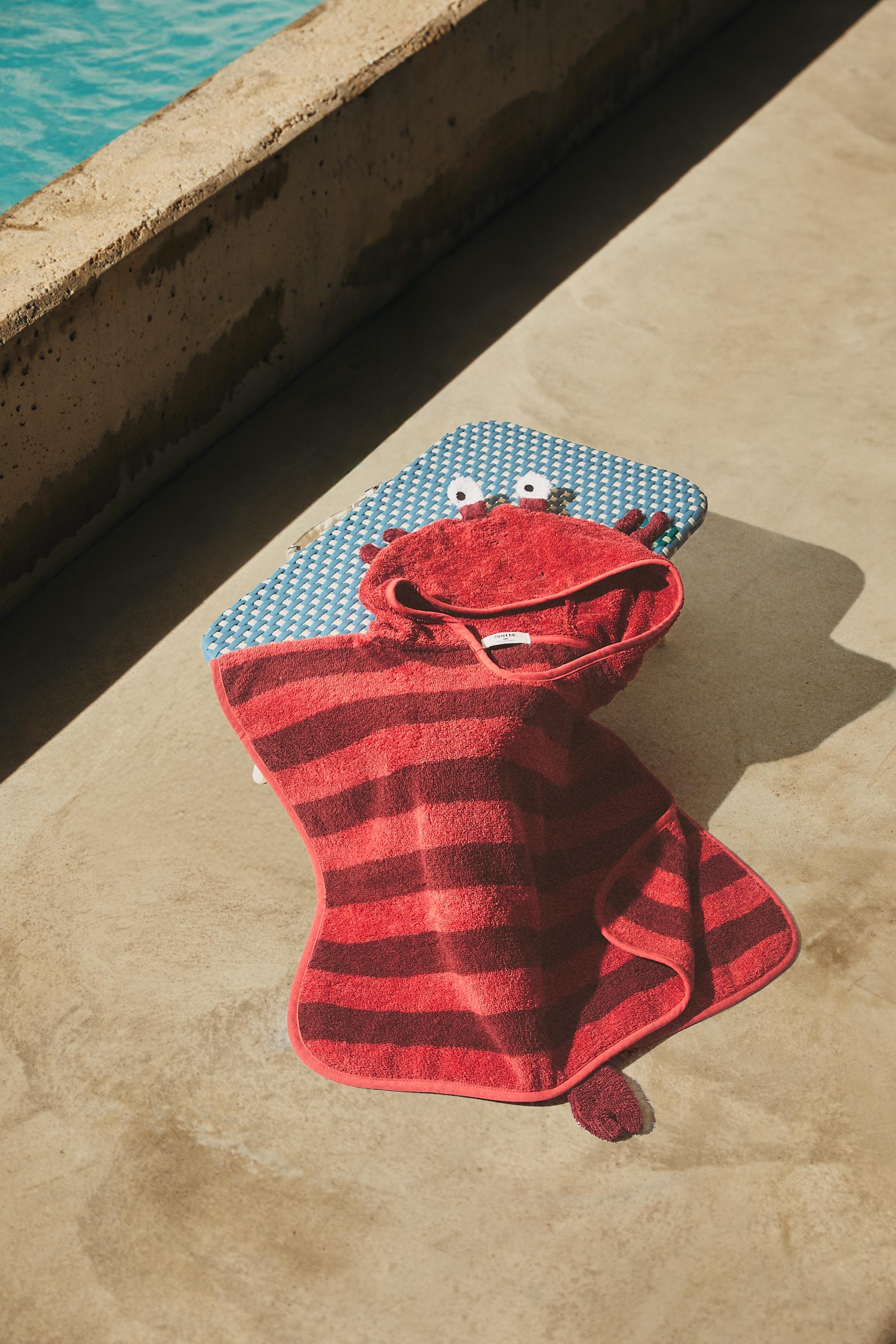 PONCHO DE PLAGE ENFANT HOMARD