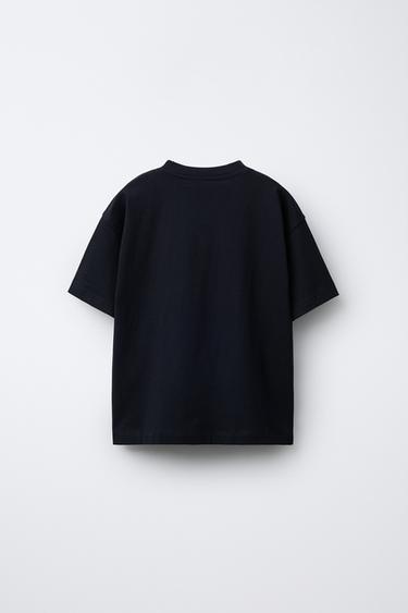 T-SHIRT À IMPRIMÉ PHOTO AIGLE - Noir de Zara