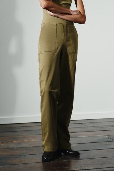 STRAPLESS JUMPSUIT - Green / Grass by Zara - Image 4