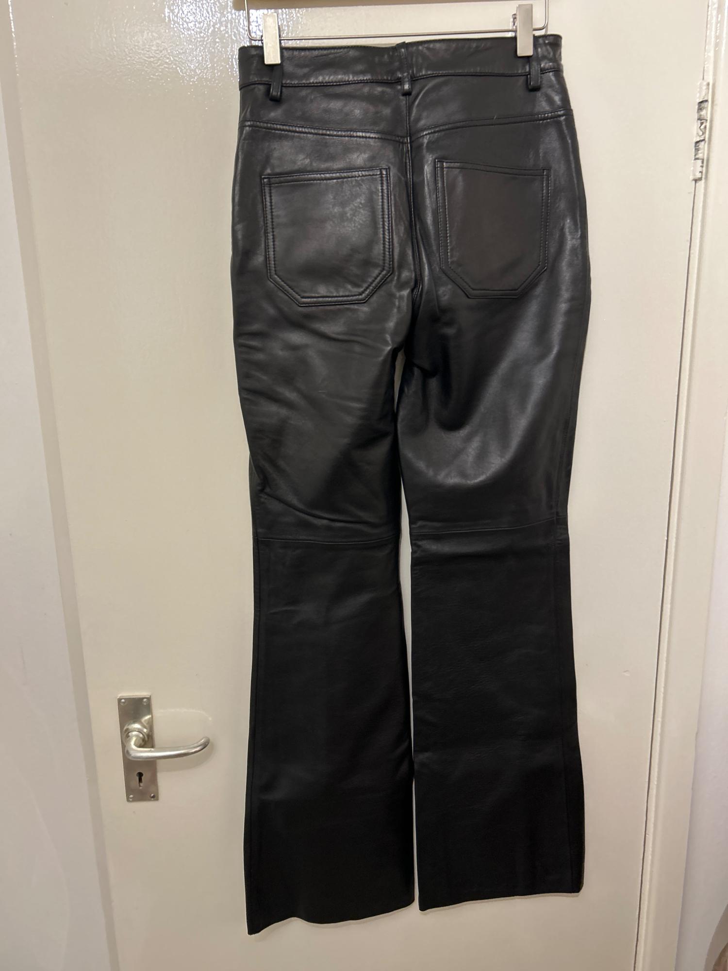FLARED LEATHER TROUSERS - LIMITED EDITION