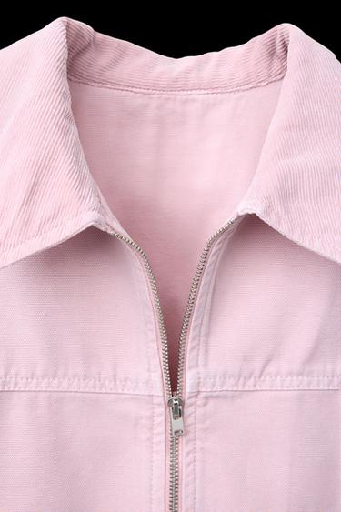 MATCHING COLLAR JACKET - Pink by Zara