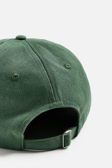 WASHED CAP WITH COMBINED PRINT - Green by Zara - Image 3