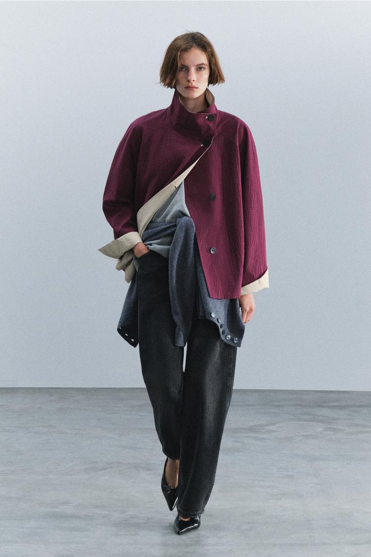 TRENCH CORTO REVERSIBLE ZW COLLECTION