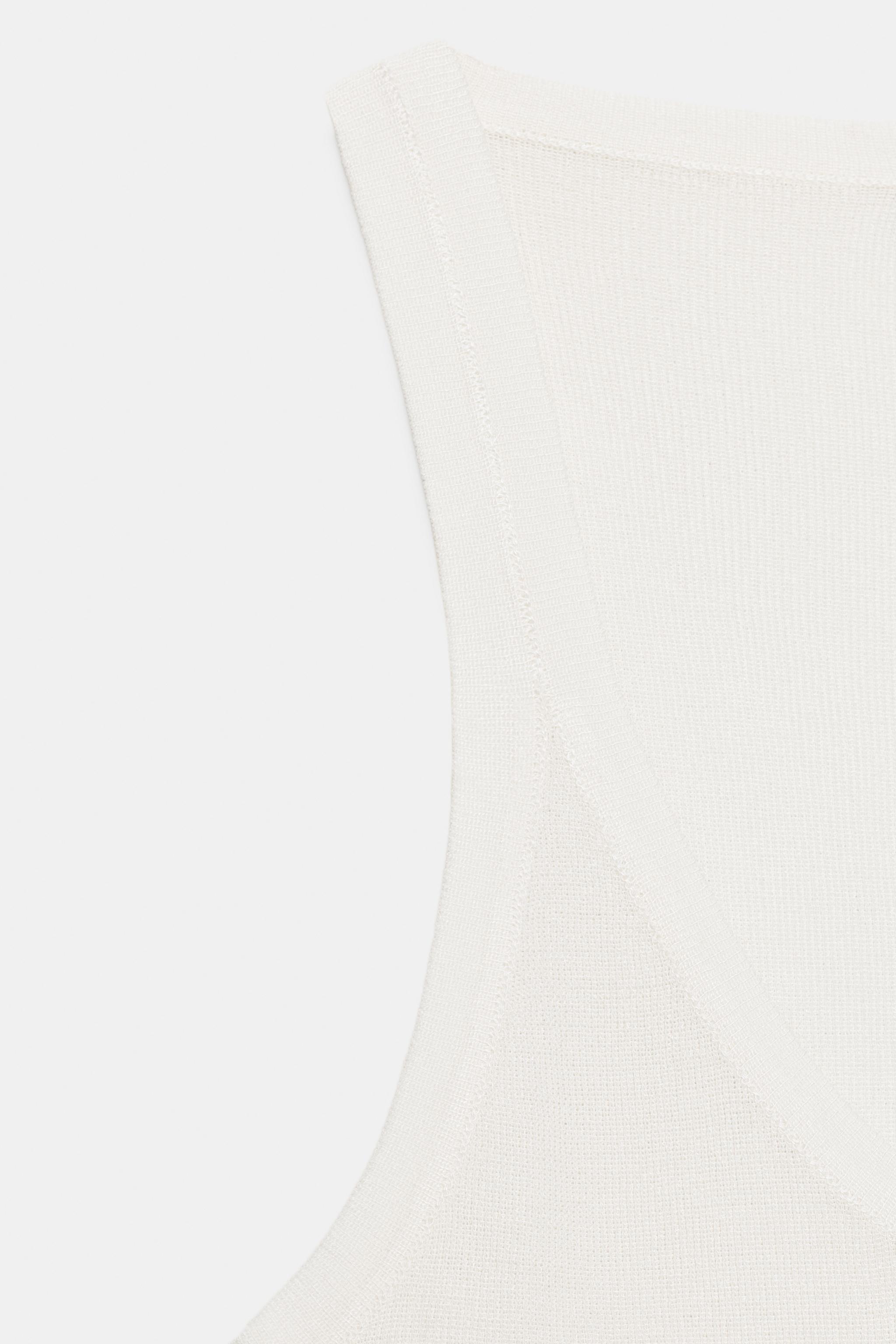 Zara FINE TRİKO KOLSUZ TOP görsel 8