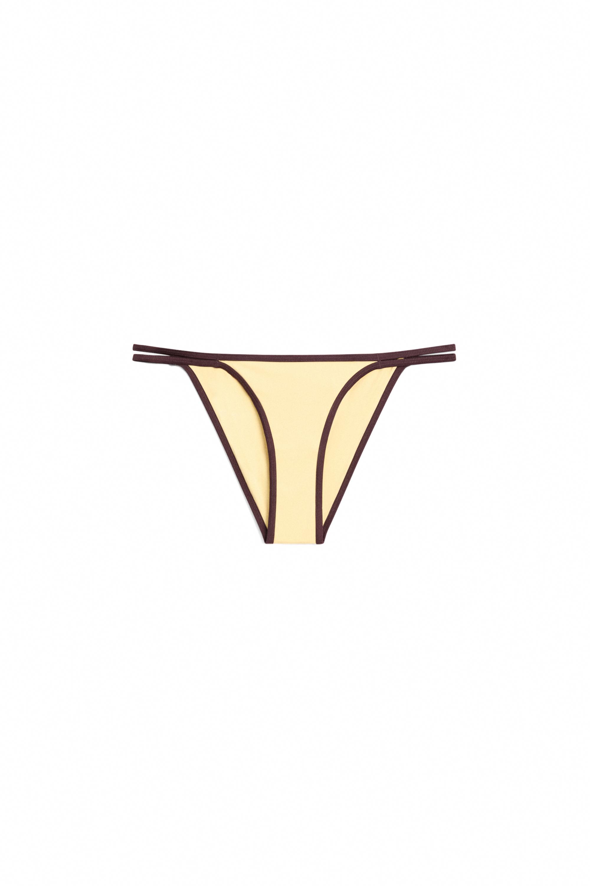 Contrast bikini bottoms — Yellow