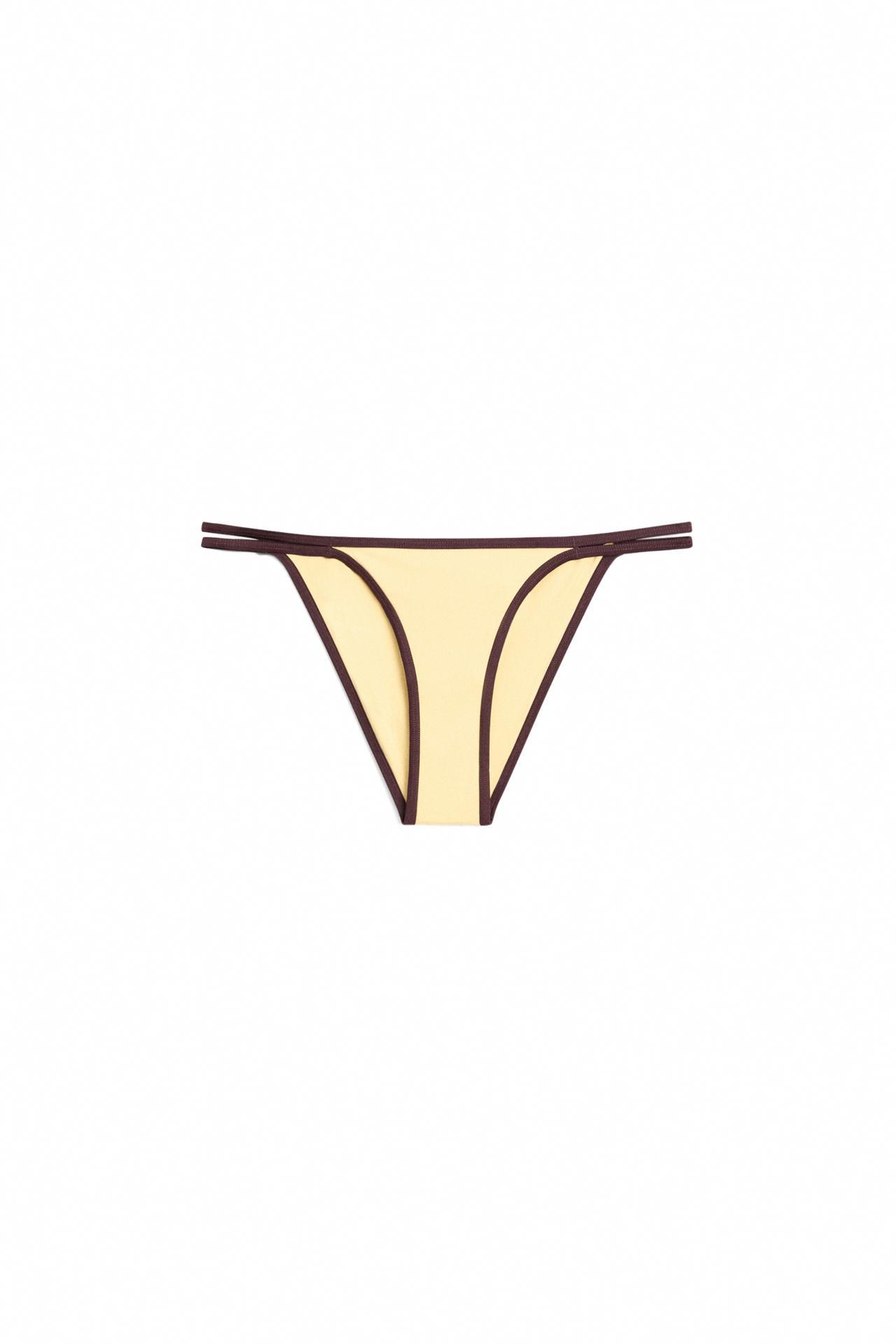 Contrast bikini bottoms — Yellow
