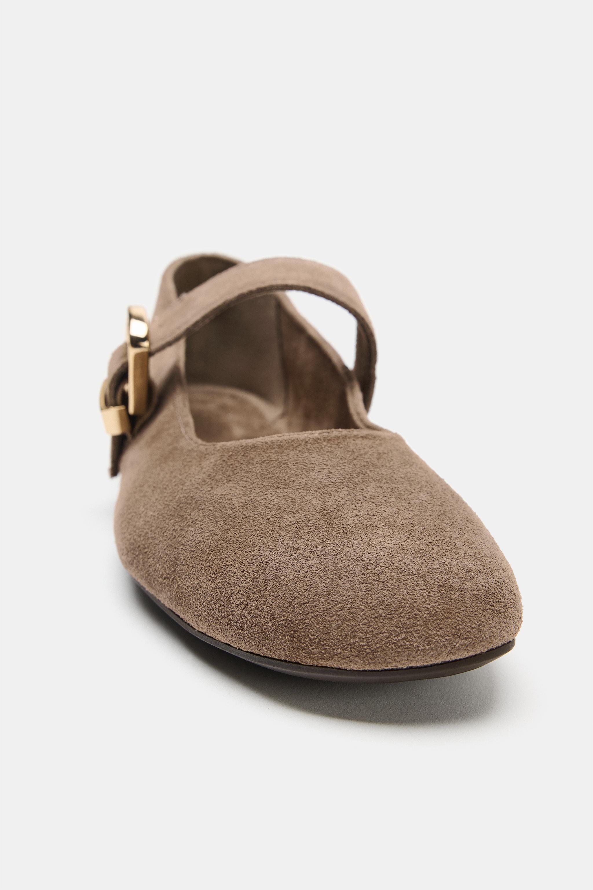 SUEDE BALLET FLATS