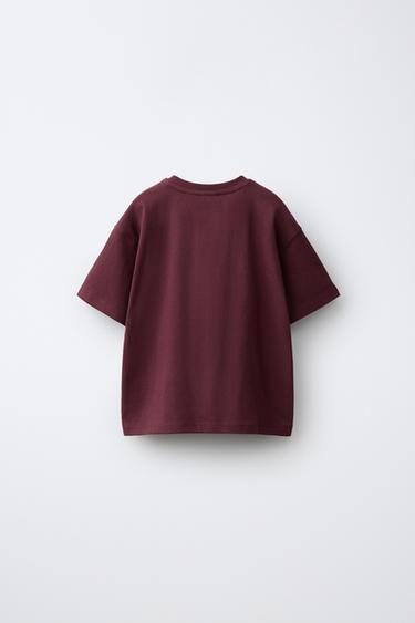 EMBROIDERED DETAIL T-SHIRT — Eggplant 2