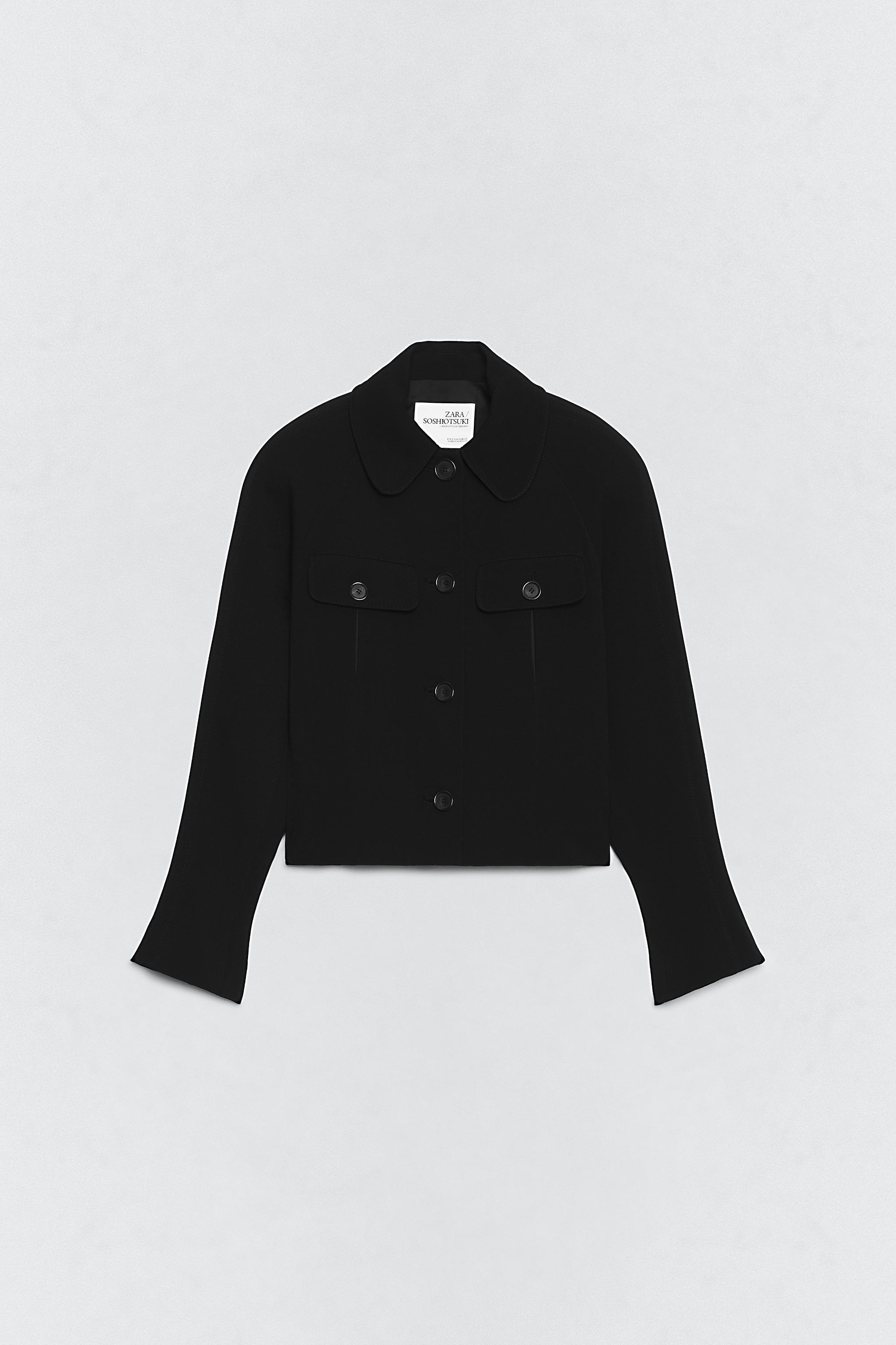 CHAQUETA HOMBRERAS SOSHIOTSUKI X ZARA - ブラック | ZARA Japan / 日本