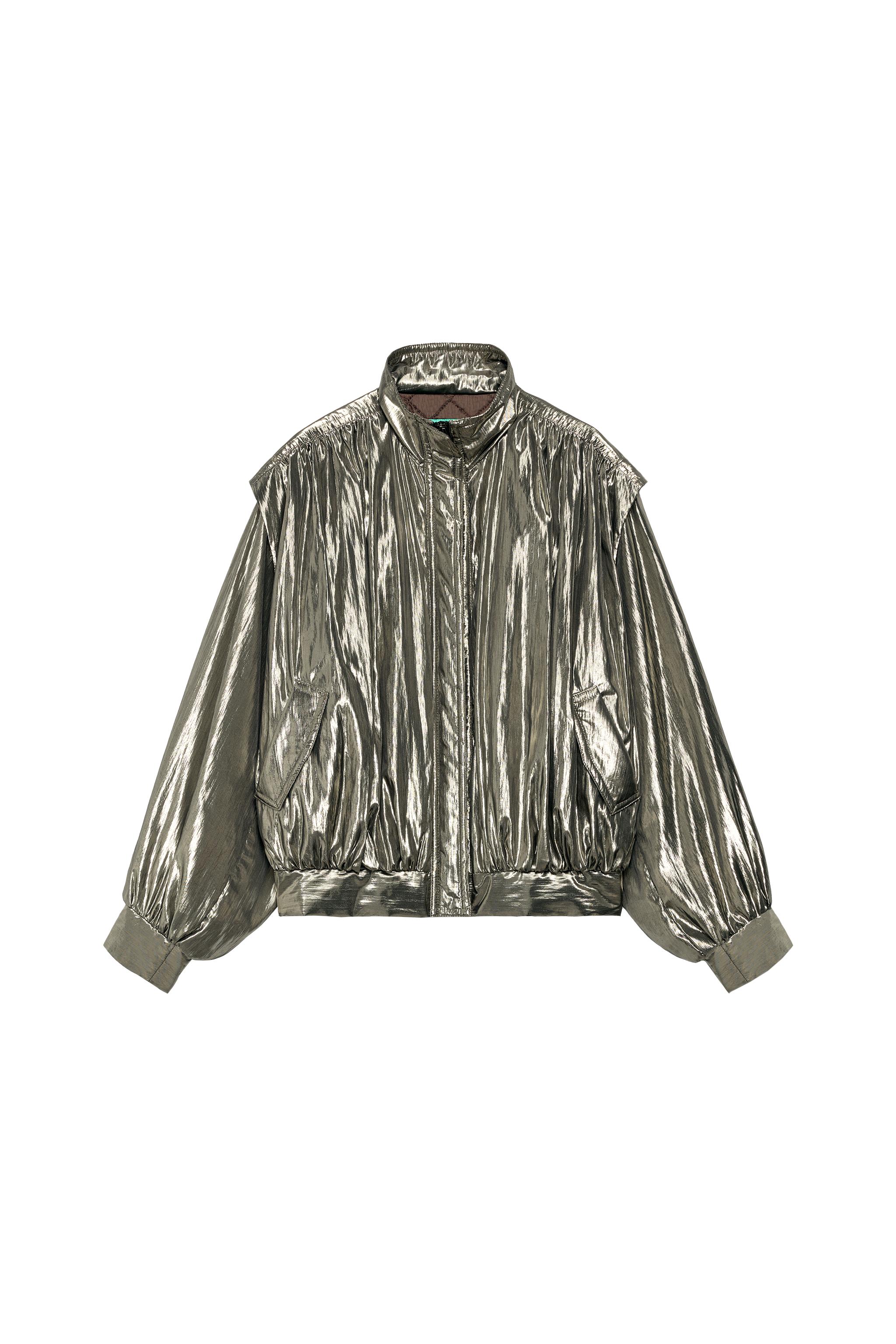 METALLIC JACKET MARISA BERENSON X ZARA - Silver | ZARA United States