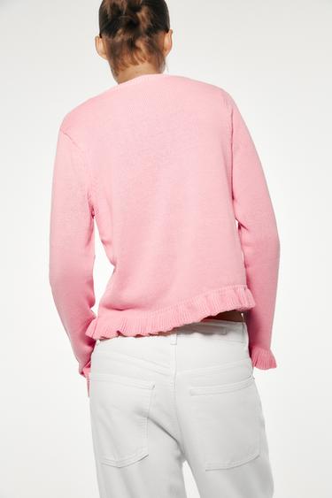 CHAQUETA PUNTO VOLANTES - Rosa de Zara