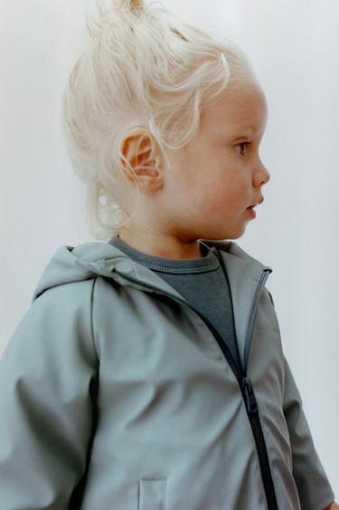 RUBBERISED WATER-REPELLENT JACKET - Grey / Blue by Zara