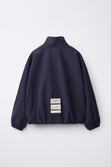CONTRAST PIPING TECHNICAL SWEATSHIRT — Navy blue 2