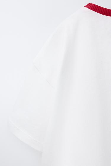 SLOGAN PRINT T-SHIRT - White by Zara - Image 3