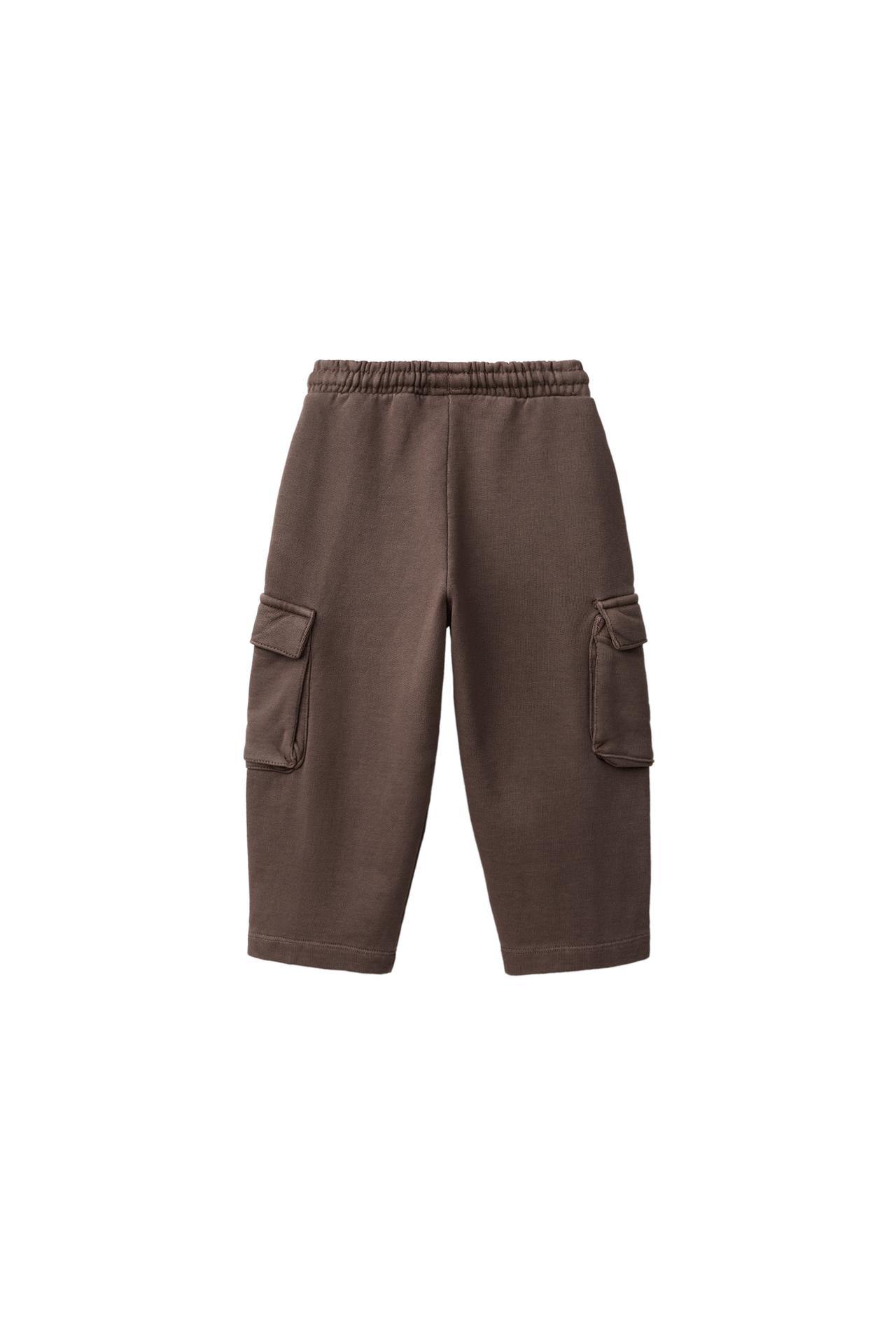 CARGO SWEATPANTS — Brown