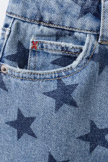 STAR DENIM BERMUDA SHORTS - Blue by Zara - Image 3
