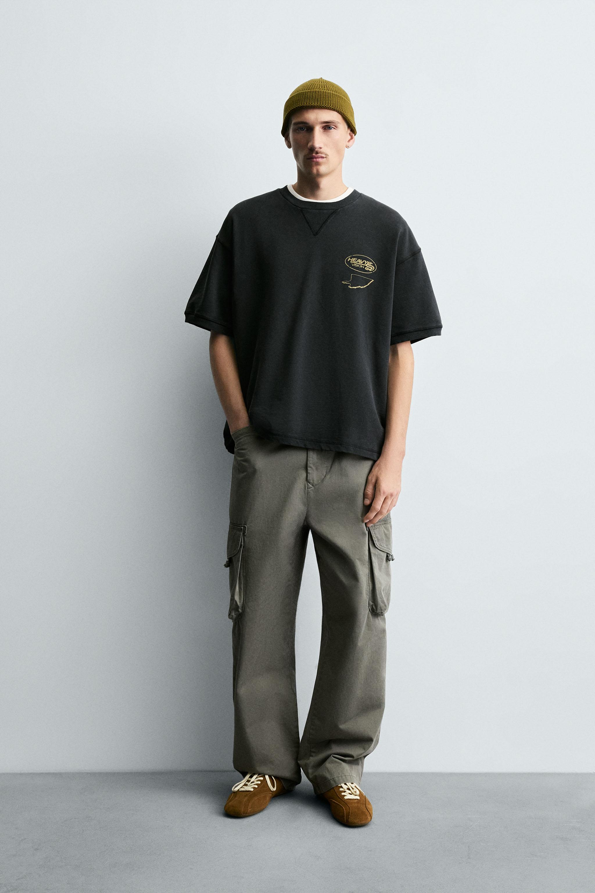 *2nya*① WASHED PRINTED GRAPHIC SWEATSHIRT - Dark anthracite | ZARA