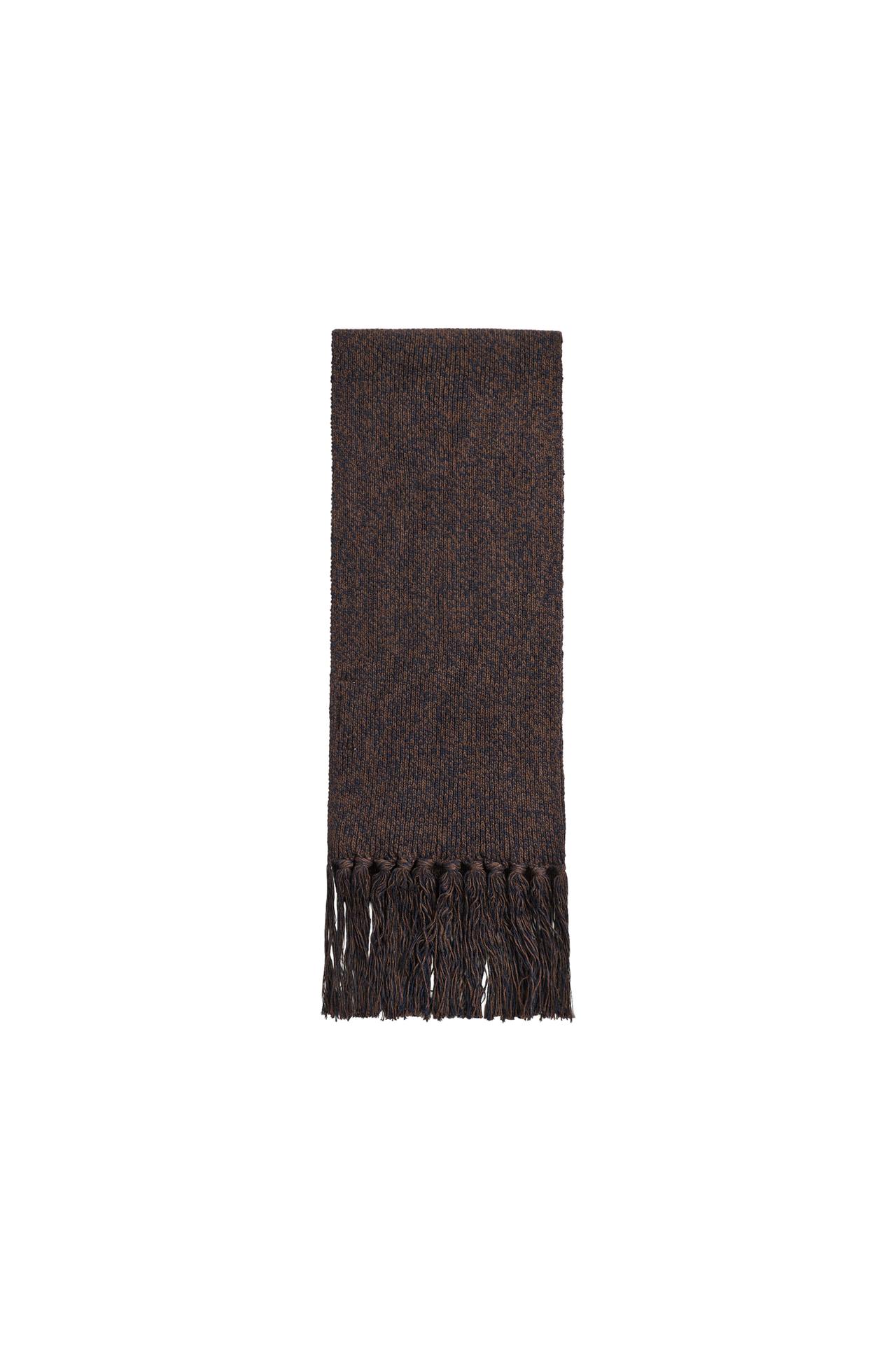 COTTON-WOOL KNIT SCARF
