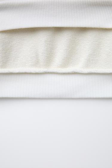 SNOOPY PEANUTS™ PATCH SWEATSHIRT - Oyster-white by Zara - Image 3