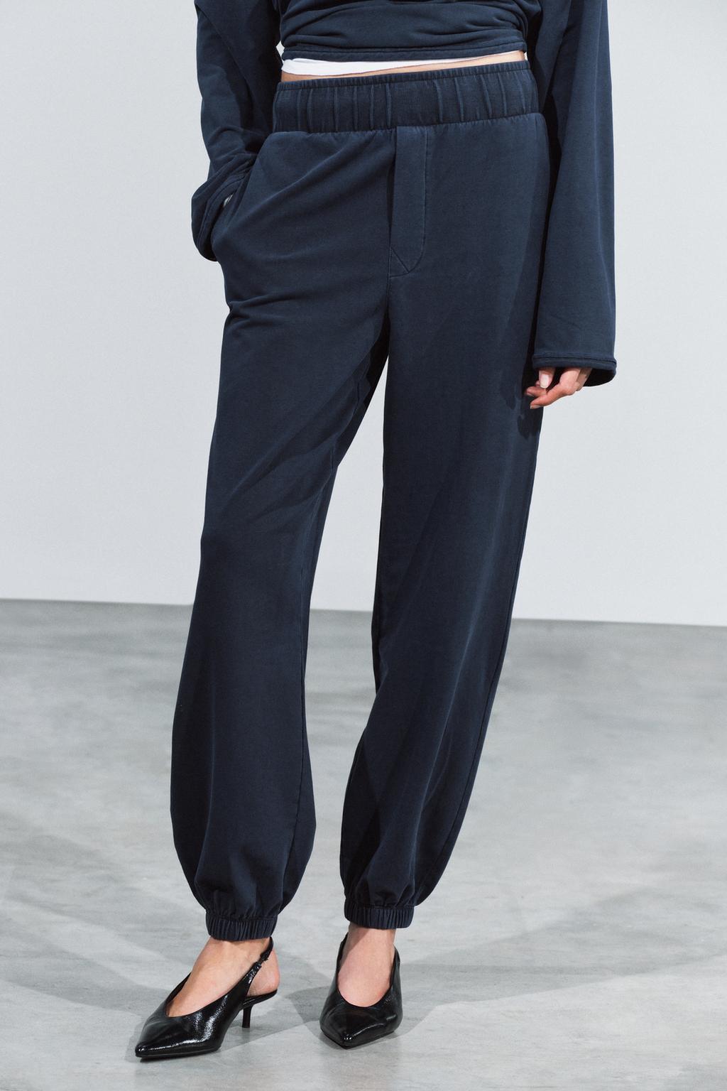 WASHED EFFECT sarouel trousers