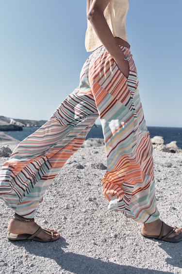 STRIPED WIDE-LEG TROUSERS - Stripes by Zara - Image 2