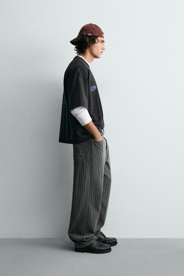 WASHED T-SHIRT WITH CONTRAST FORD © PRINT - Black by Zara - Image 3