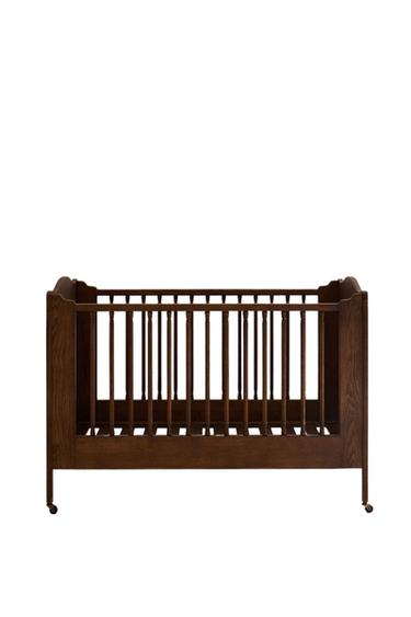 ASH WOOD COT - Dark brown by Zara