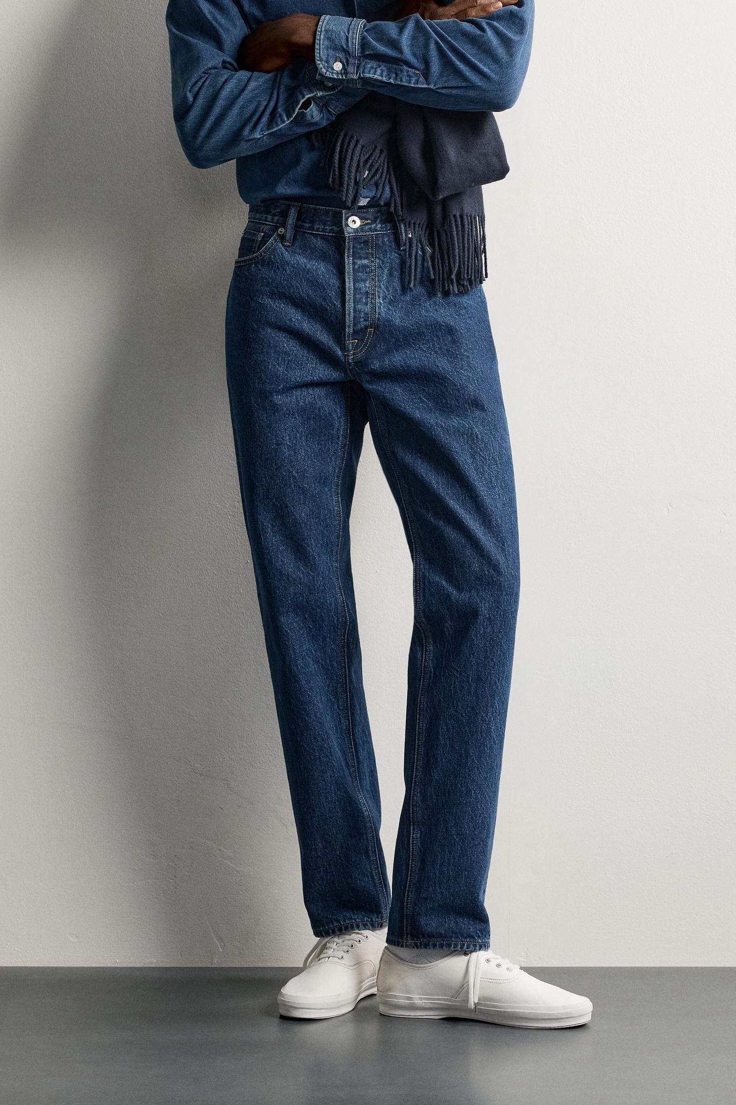 Мужские джинсы Zara Regular Fit, цвет: Синий — фото 2