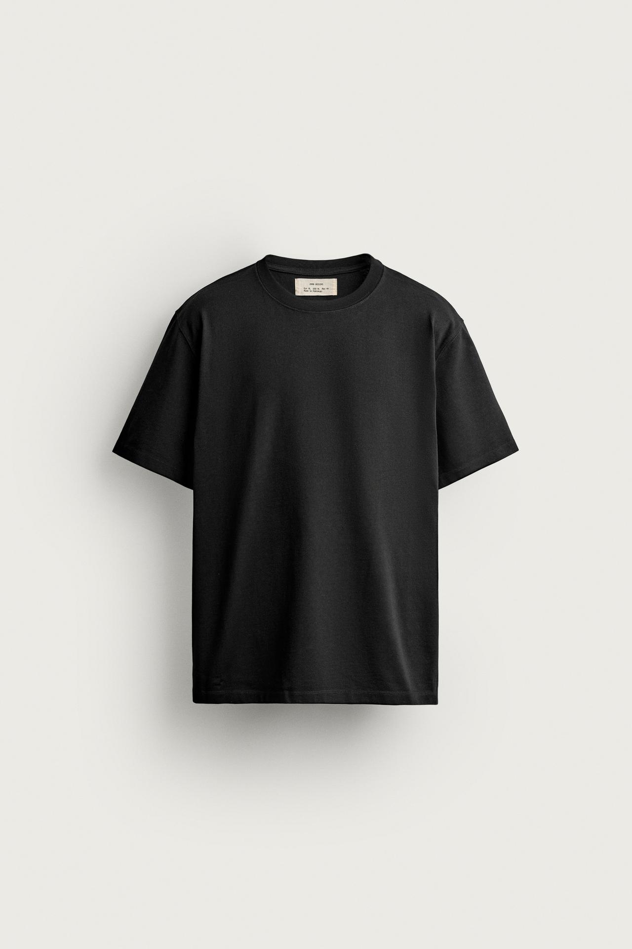 SHORT SLEEVE HEAVYWEIGHT T-SHIRT — Black