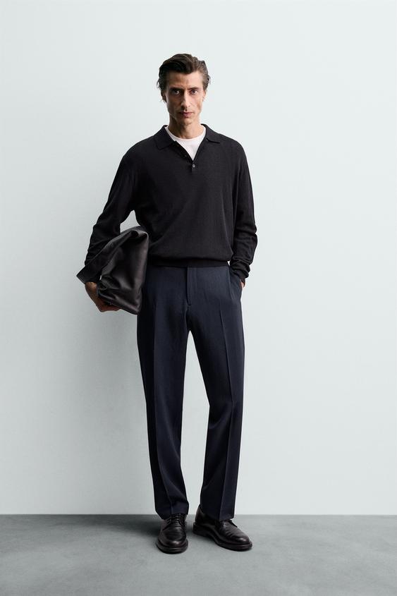 WOOL SUIT PANTS