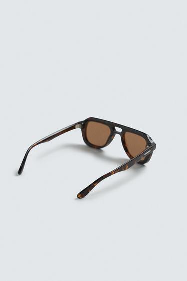 OVAL SUNGLASSES - Brown by Zara - Image 5