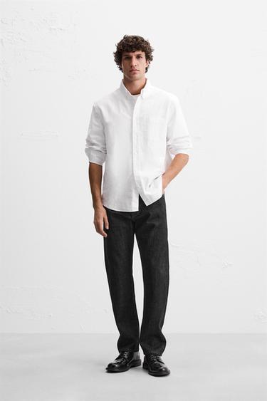 SLIM FIT JEANS - Black by Zara