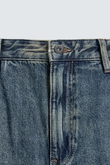 STAINED WASH FLARE FIT JEANS - Ink blue by Zara - Image 9