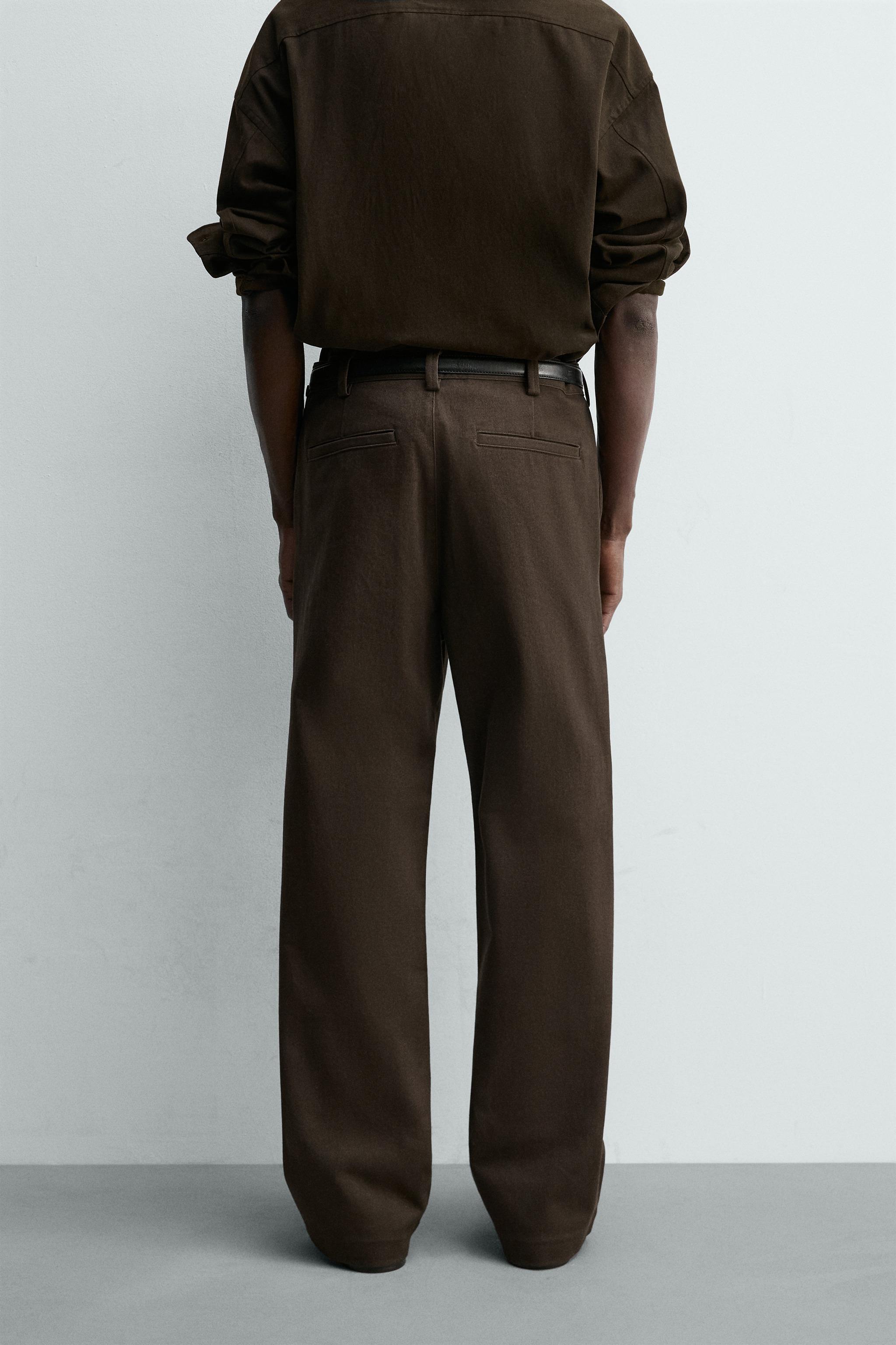 FLARE FIT TWILL PANTS