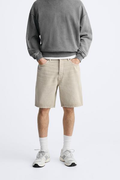 STRAIGHT FIT DENIM BERMUDA JORT_1