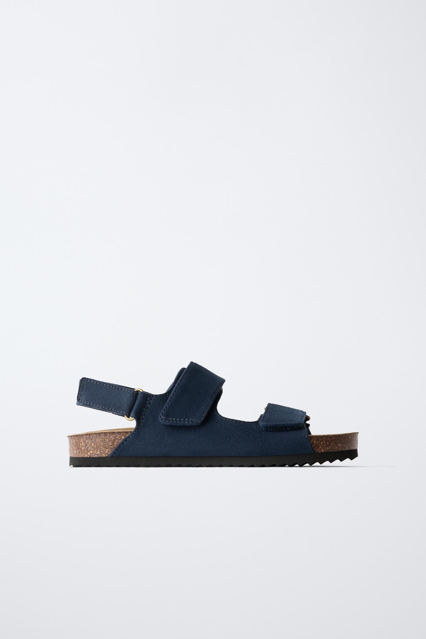 Детские сандалии Zara Strappy, цвет: Тёмно-синий — фото 1