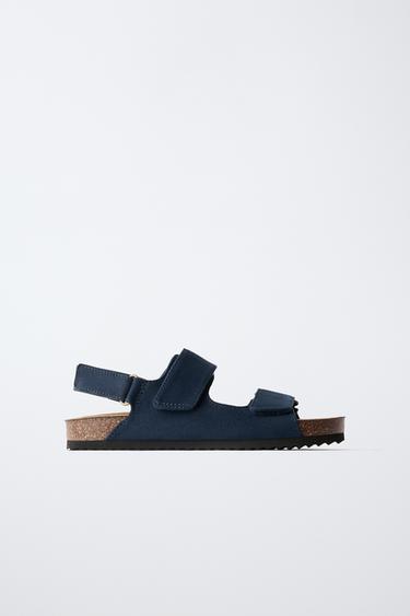 BUCKLED SANDALS - Navy Blue by Zara