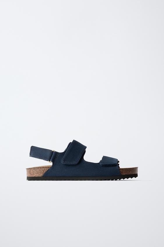 SANDALIA TIRAS - Azul Marino de Zara - Imagen 0