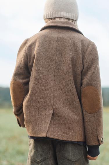 VESTE CHEVRON COUDIÈRES AVEC LAINE LIMITED EDITION - Marron de Zara - Image 2