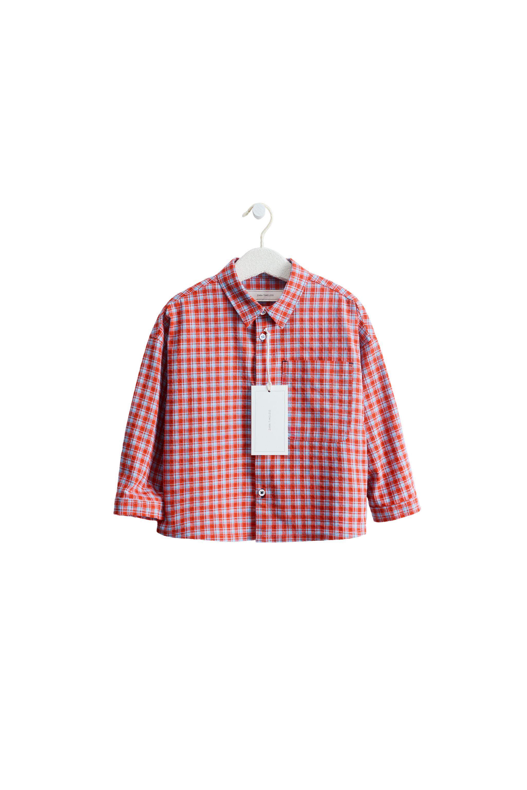 ZARA TIMELESS - チェック柄シャツ - レッド | ZARA Japan / 日本