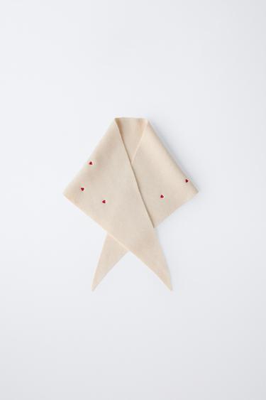 КЕСТЕЛІ ЖҮРЕК ТОҚЫМА ОРАМАЛ - Экру Zara компаниясынан - Сурет 0