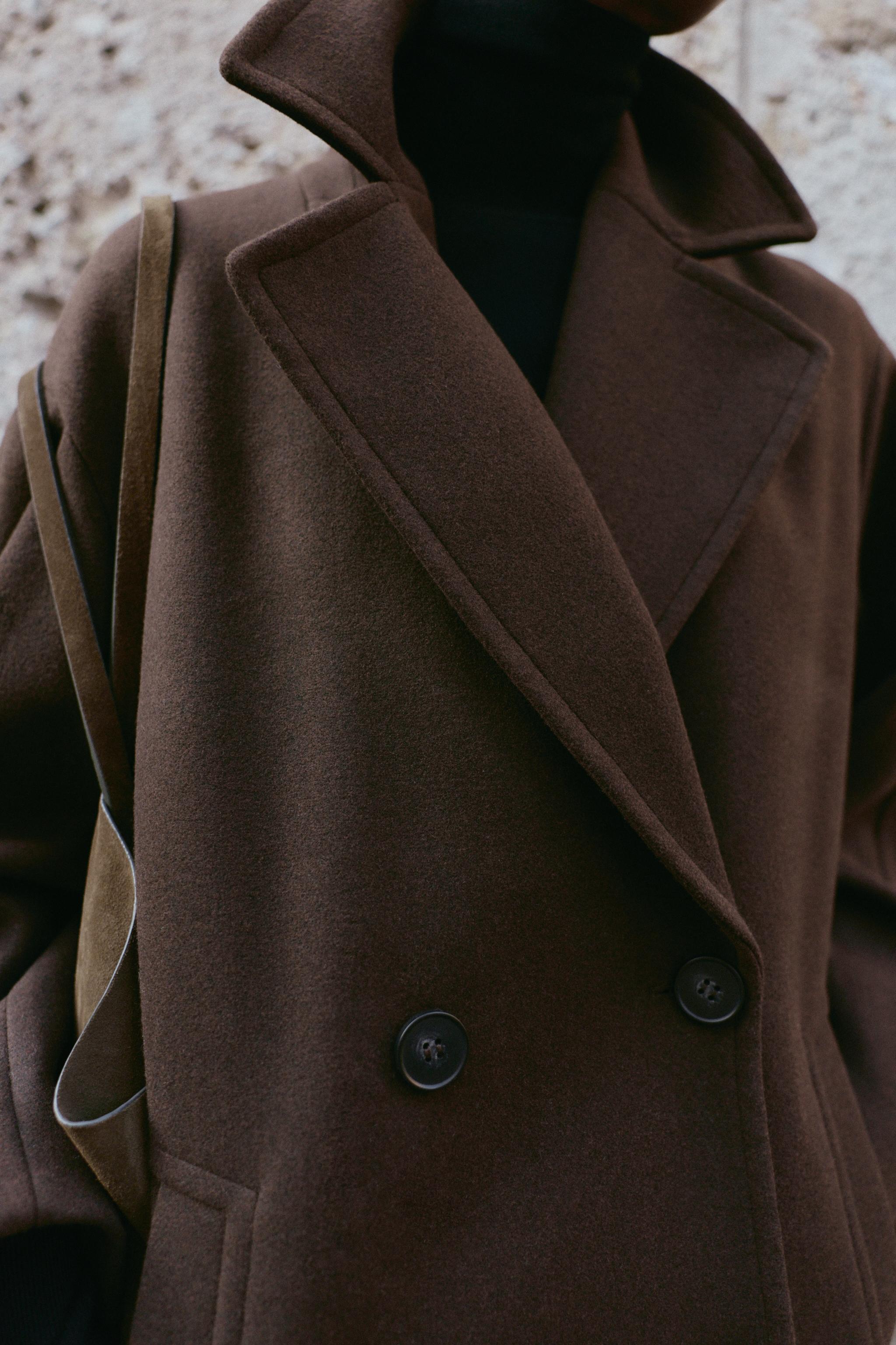 SOFT OVERSIZED COAT Beige ZARA United States