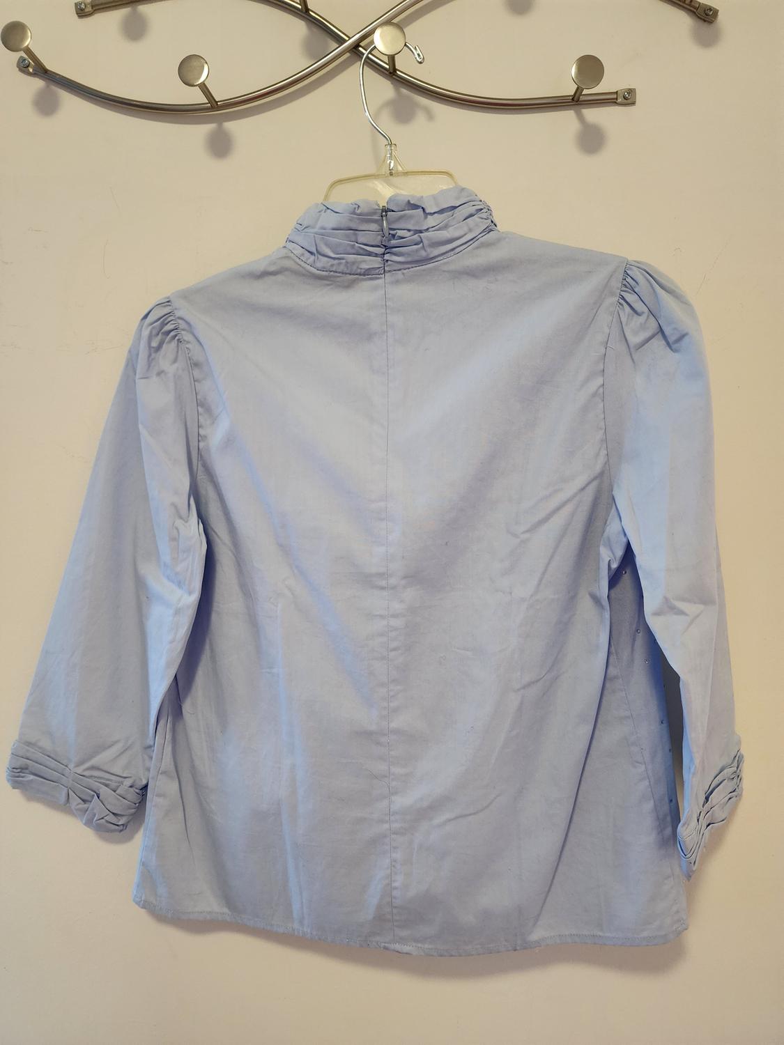 BEJEWELED BLOUSE WITH GATHERED DETAILS - Image 4