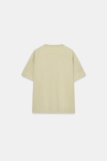HEAVY COTTON SHORT SLEEVE T-SHIRT - Light green by Zara - Image 5