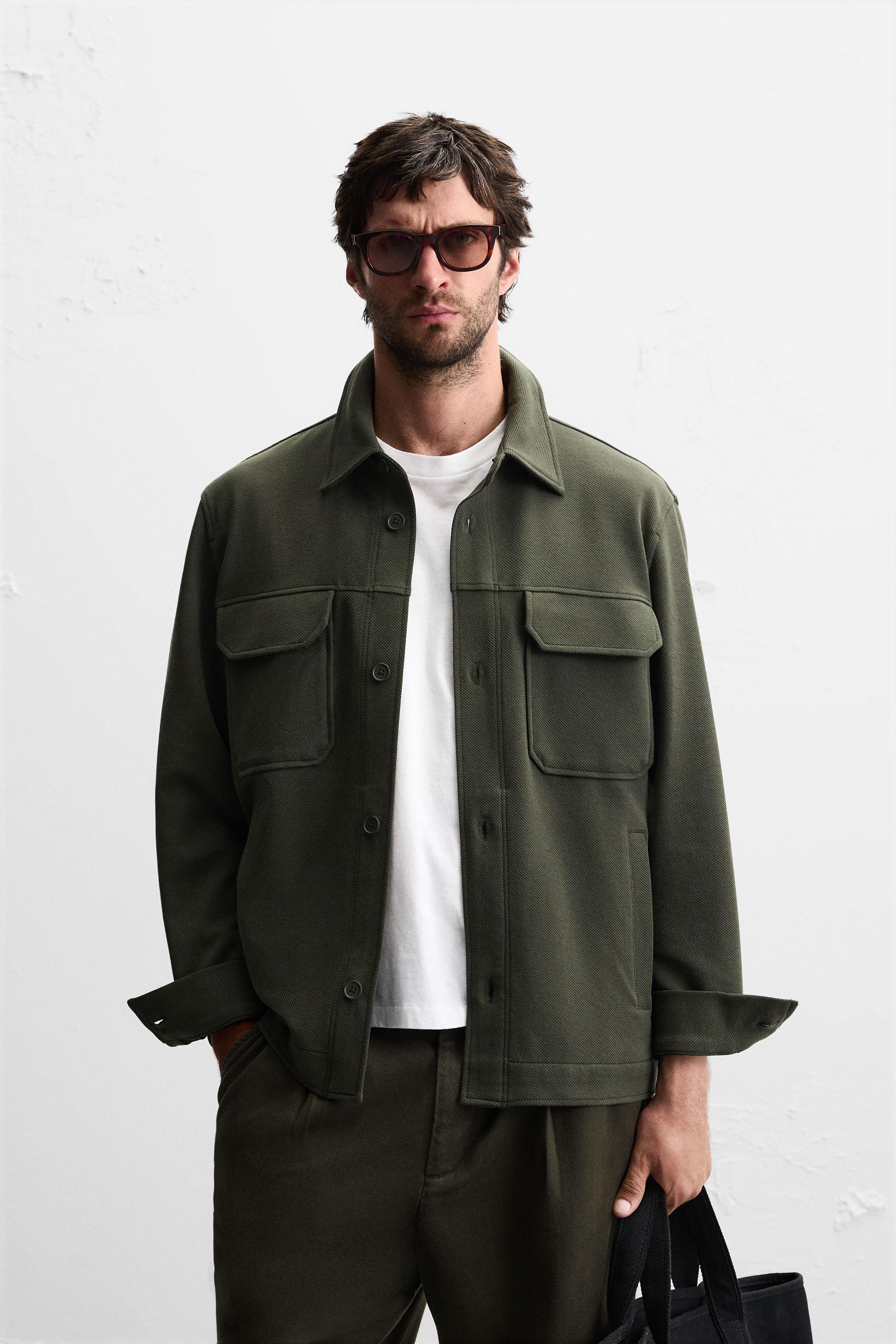 ZARA MAN 中綿フライトレザージャケットMA-1 42 XL レザージャケット & コート | メンズ | ZARA 日本