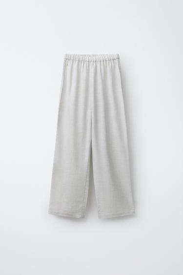 6-14 ANS/ PYJAMA CHEMISE À COL TUNISIEN - Gris chiné de Zara - Image 3