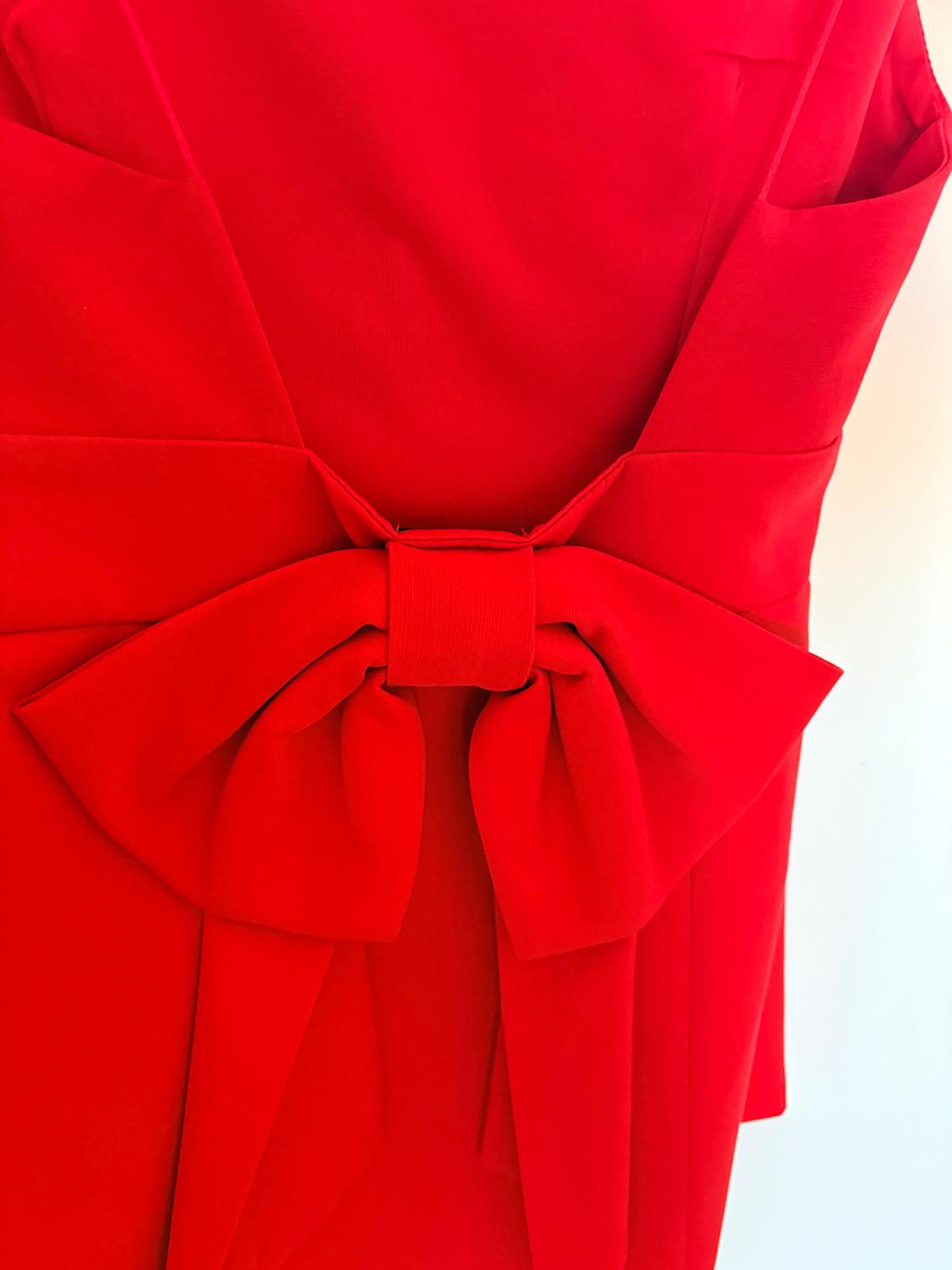 SHORT STRETCH DRESS WITH BOW - Image 3