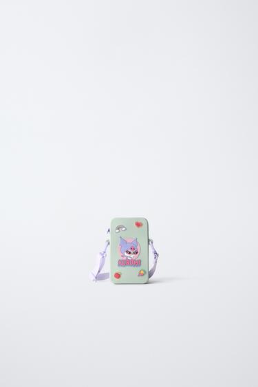 KUROMI © SANRIO RUBBERISED MOBILE PHONE POUCH - Pink by Zara - Image 0